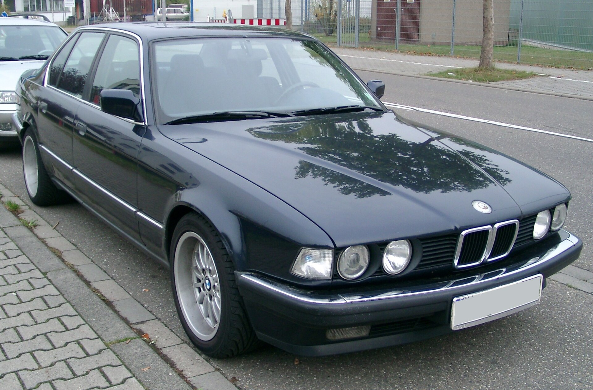 7 Series E32 Sedan in a real licensed photograph