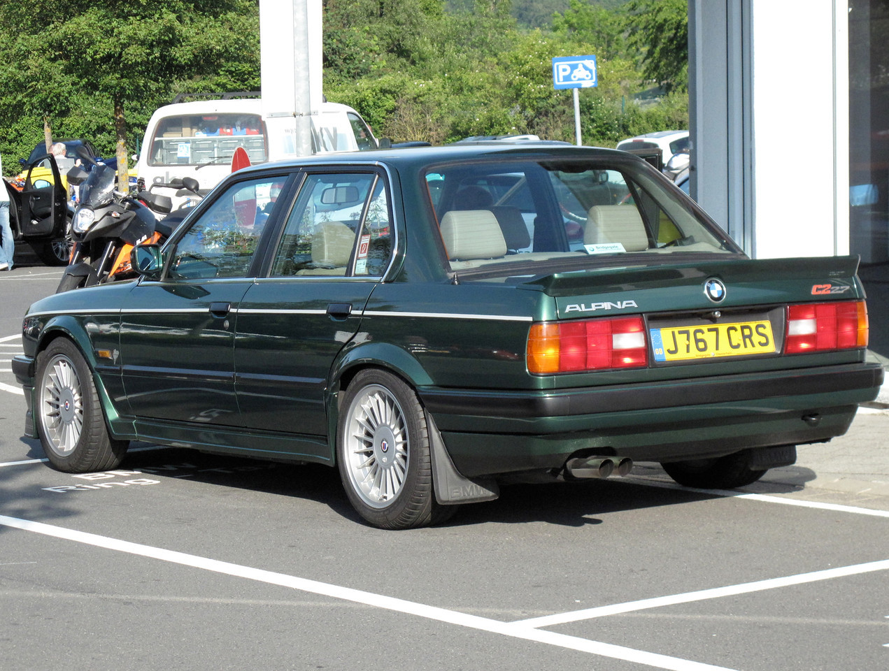 B3 / D3 ALPINA B3 E30 Sedan Sedan in a real licensed photograph