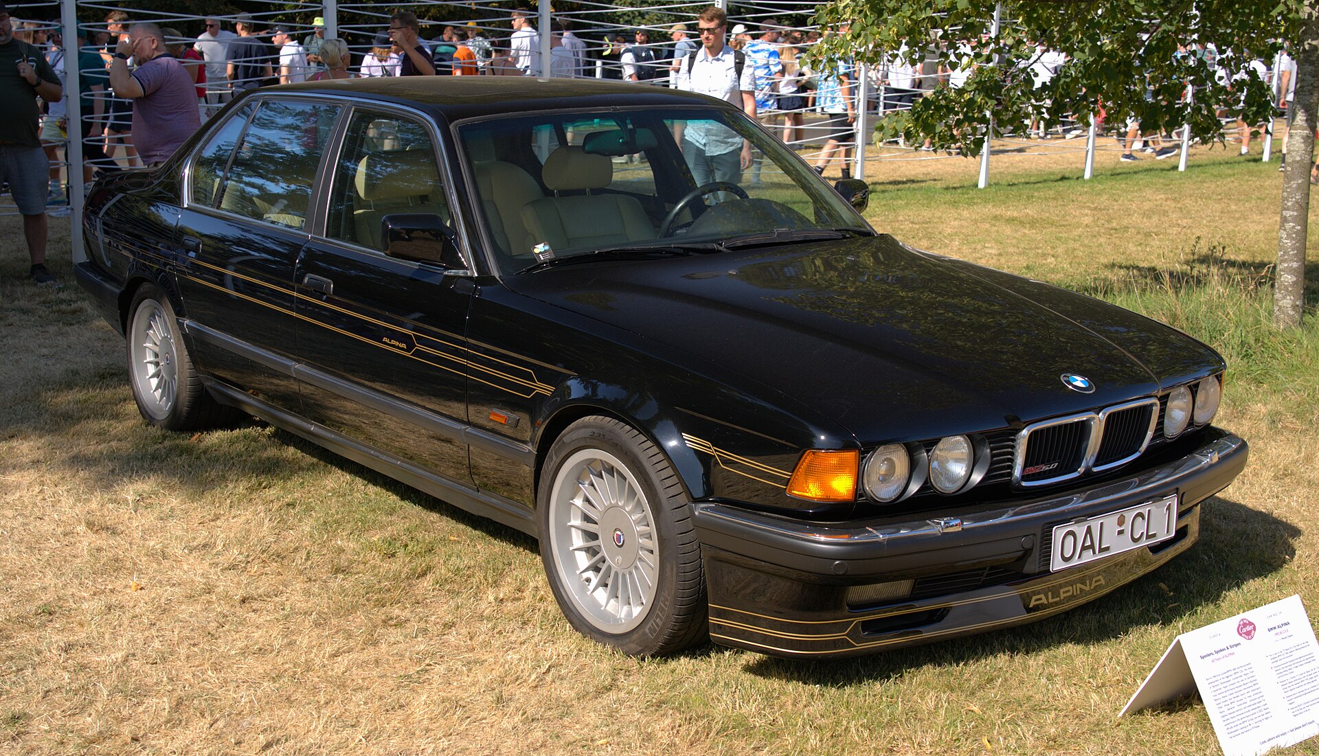 B7 / B11 / B12 ALPINA B11/B12 E32 Sedan in a real licensed photograph