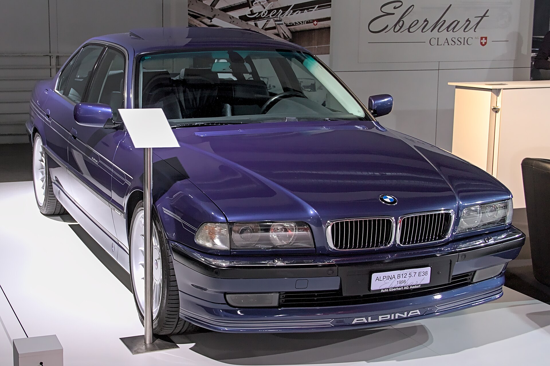 B7 / B11 / B12 ALPINA B12 E38 Sedan in a real licensed photograph