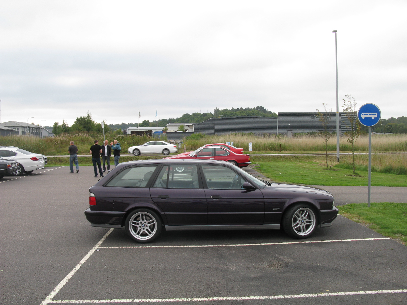 M5 E34 Touring Touring in a real licensed photograph