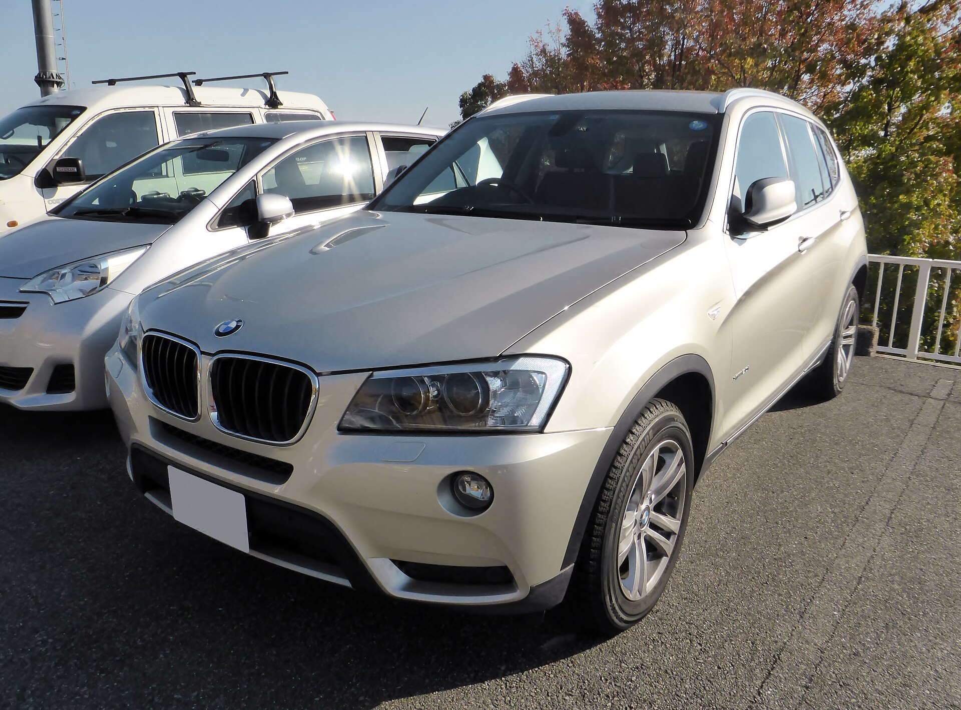 X3 F25 Sports Activity Vehicle in a real licensed photograph